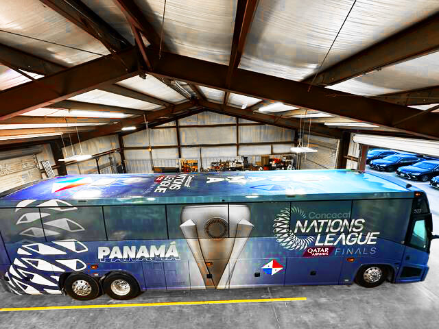 CONCACAF Nations League Panama bus wrap by Turbo Images